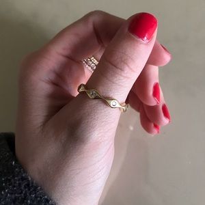 Adinas Evil Eye gold ring!!